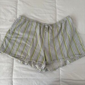 Vintage Striped Multicolor Victoria's Secret PINK Pajama Shorts